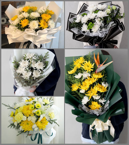 云南德宏州芒市江东乡白事花束代送